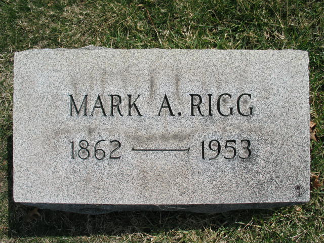 Mark A. Rigg tombstone